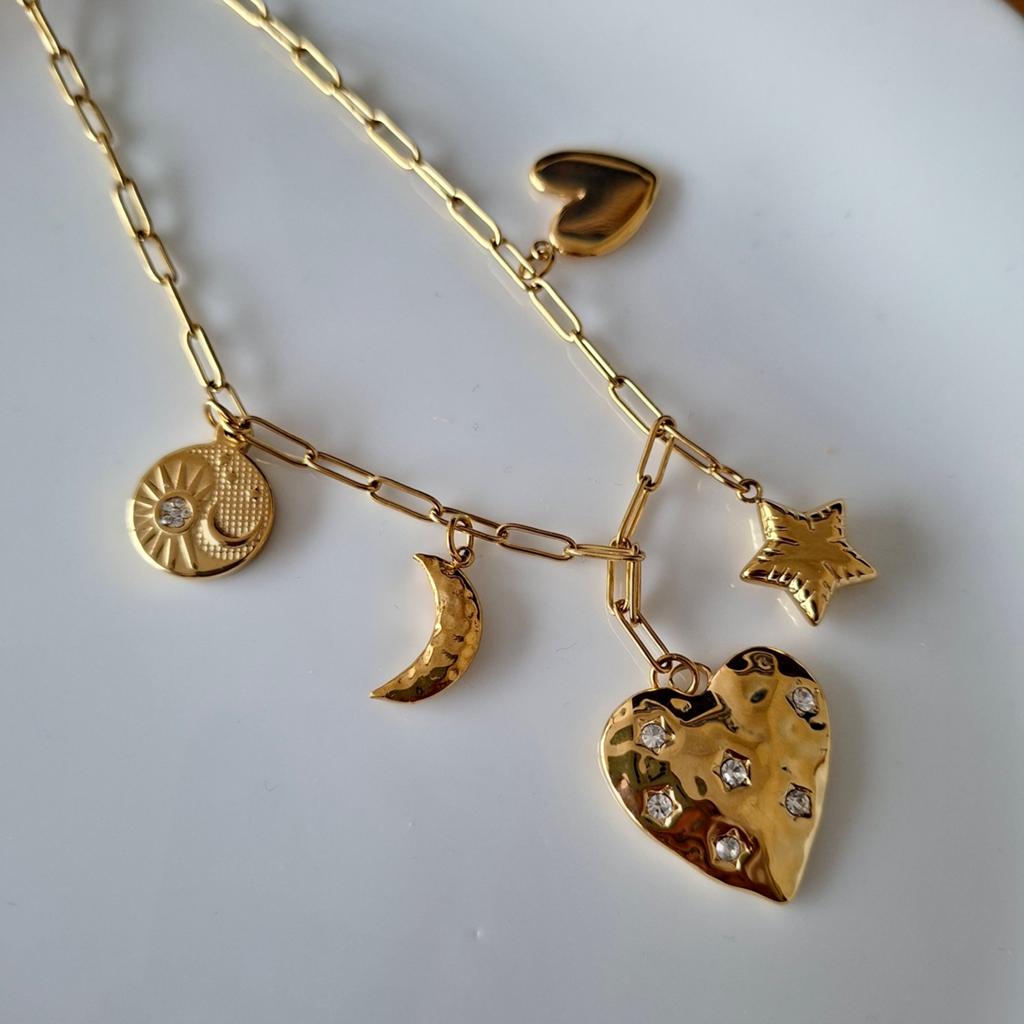 Bedelketting Stainless Steel NIEUW, Nieuw, Ophalen of Verzenden, Goud, Overige materialen