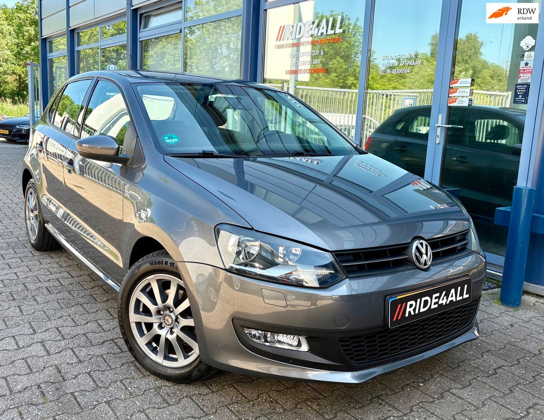 Volkswagen Polo 1.4-16V Highline/STOELVW/AIRCO, Voorwielaandrijving, Zwart, 4 cilinders, Bedrijf