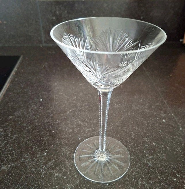 Kristallen martiniglas(Champagnecoupe), Ophalen, Nieuw, Overige typen