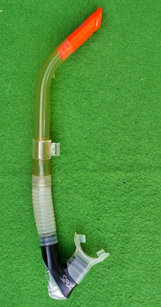 Luxe snorkel met waterloosventiel, Seac Sub, Ophalen of Verzenden, Zo goed als nieuw, Snorkel-accessoires