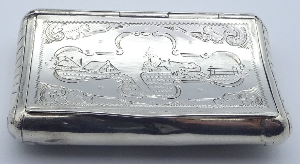 Snuifdoos, Hollands antiek zilver, 145,00 euro., Antiek en Kunst, Verzenden, Zilver