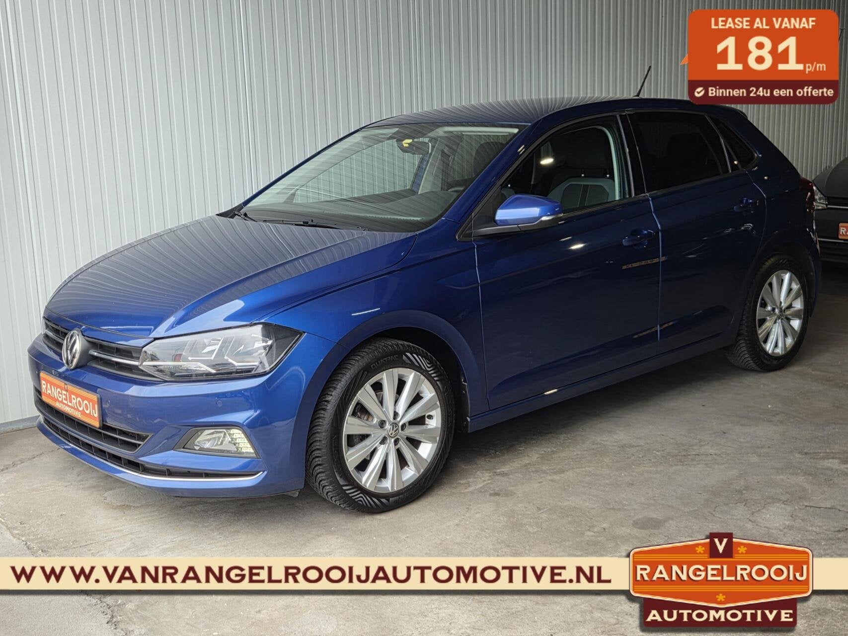 Volkswagen Polo 1.0 TSI Highline, trekhaak, clima, ACC, spor, Voorwielaandrijving, Euro 6, Blauw, Origineel Nederlands