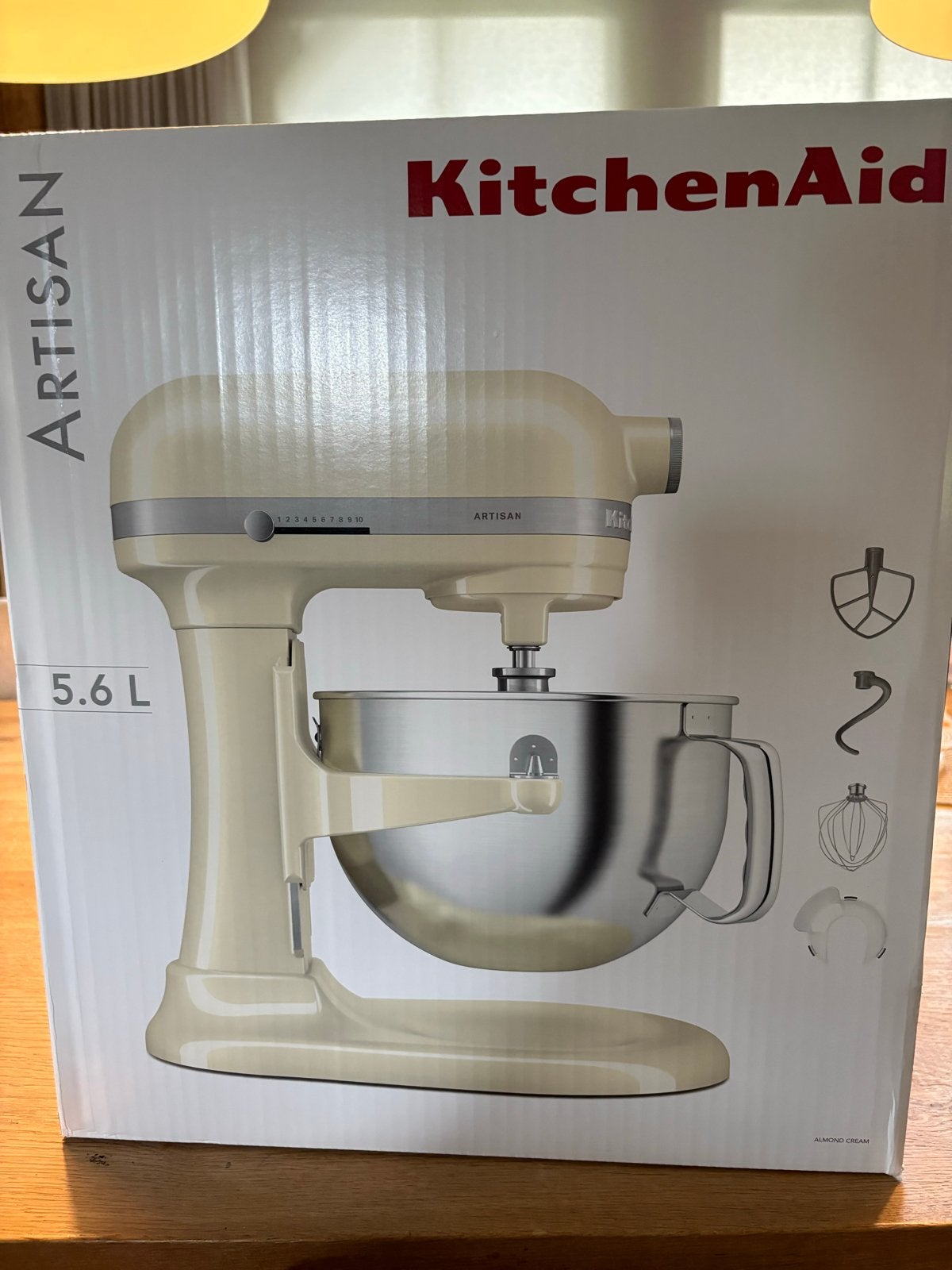 KitchenAid Artisan 5.6L Keukenmachine /mixer, 4 liter of meer, Ophalen, Nieuw, 3 snelheden of meer