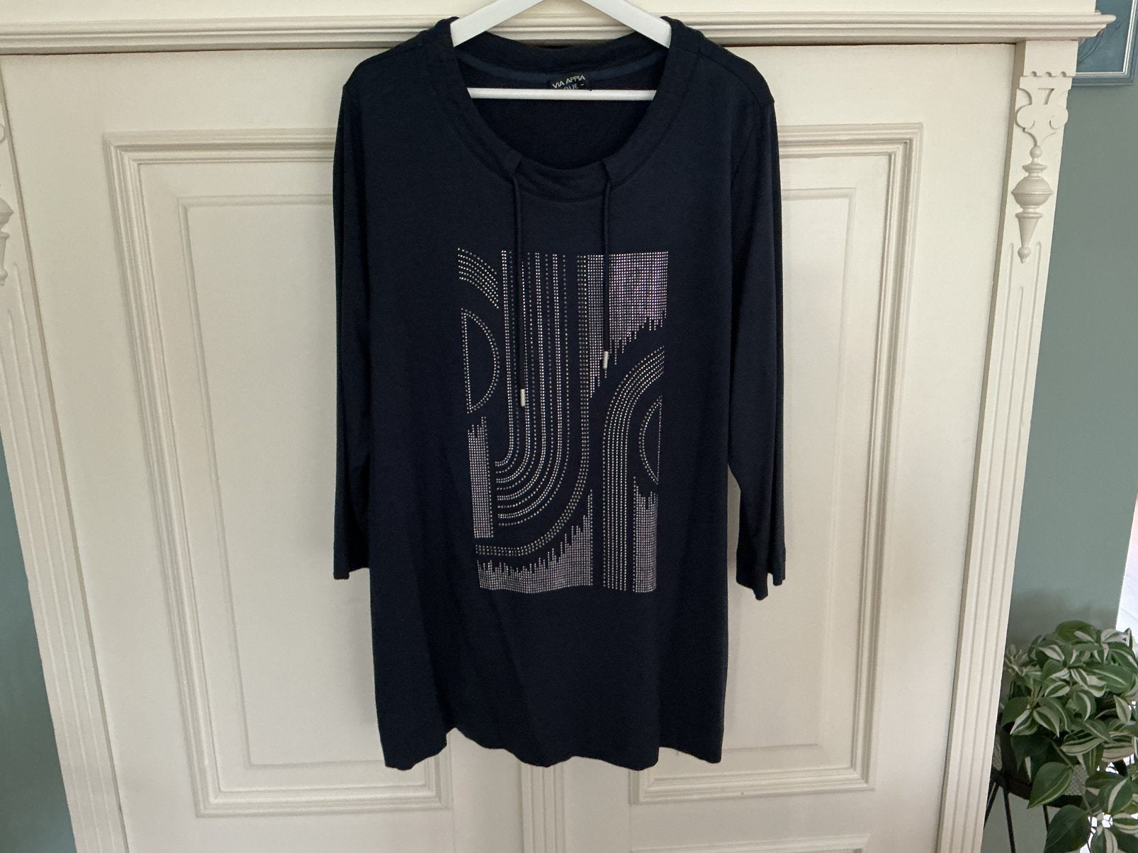Via Appia Due Shirt mt. 50, Ophalen of Verzenden, Zo goed als nieuw, Blauw, Shirt of Top