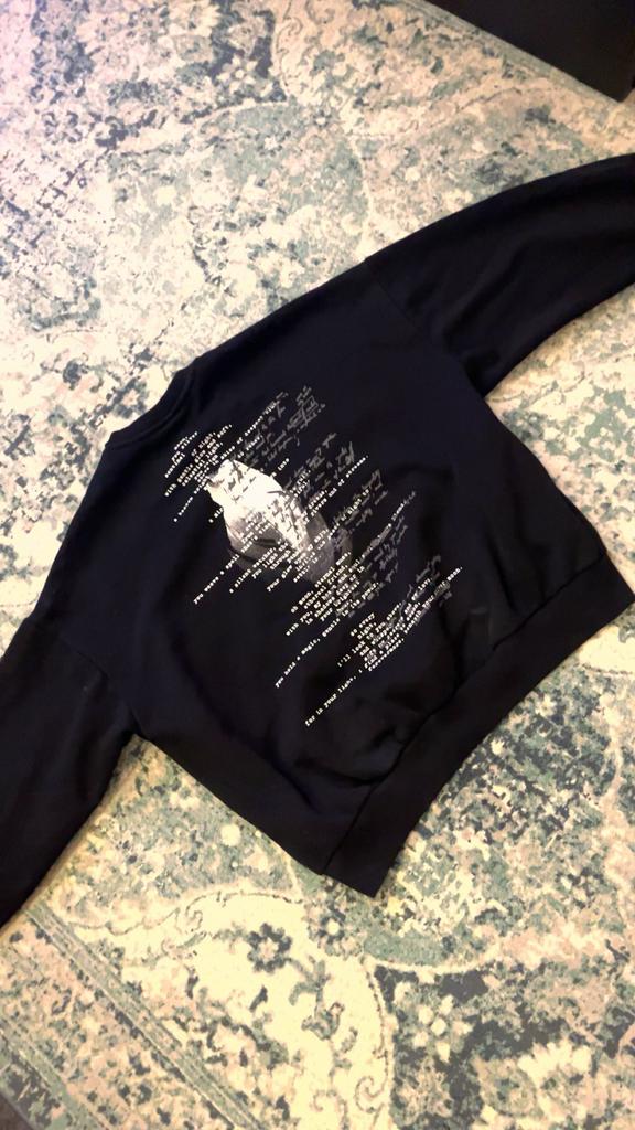Bershka hoodie, Zwart, Lange mouw, Gedragen, Ophalen