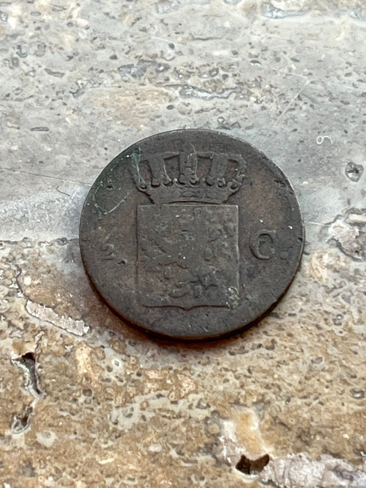1/2 cent 1857 Willem III, Ophalen of Verzenden, Koning Willem III, Losse munt