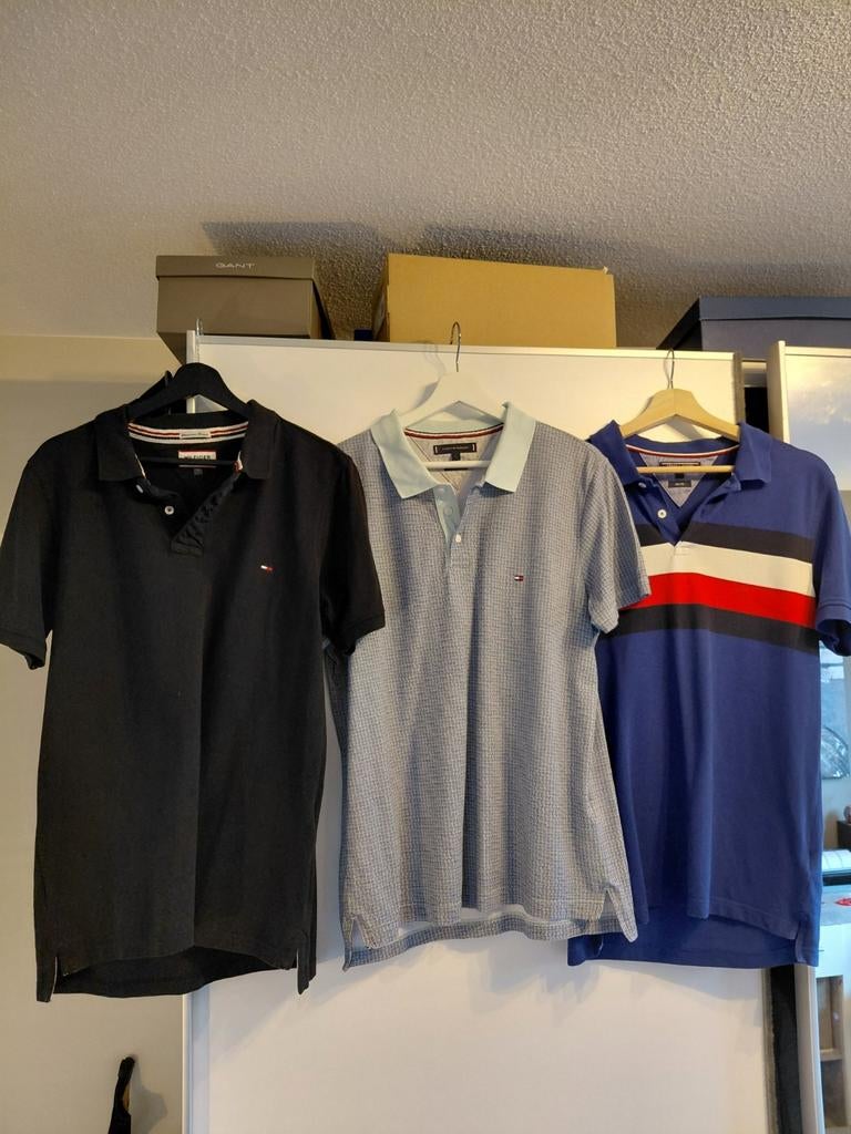 Tommy Hilfiger Polo's - Zwart, Blauw, Mintgroen - Maat L, Maat 52/54 (L), Overige kleuren, Tommy Hilfiger, Ophalen of Verzenden