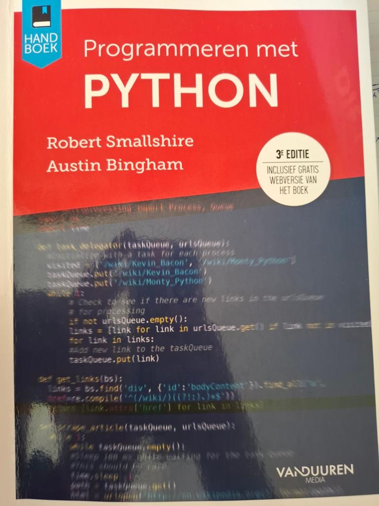 Programmeren met Python - Handboek (3e editie), Ophalen of Verzenden, Zo goed als nieuw, Overige onderwerpen, Robert Smallshire, Austin Bingham