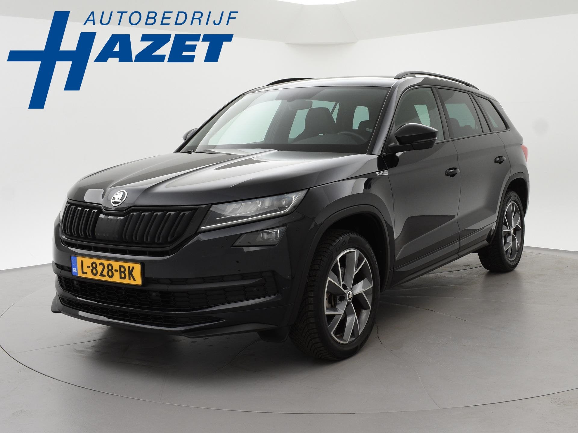 Skoda Kodiaq 1.5 TSI 7-PERS. SPORTLINE + SFEERVERL. | VIRTUA, Auto's, Skoda, Voorwielaandrijving, 4 cilinders, 150 pk, Zwart
