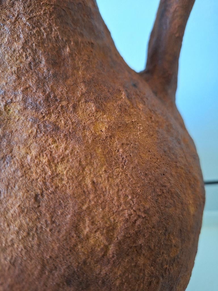 Terracotta pot kruik met oren / amfoor (hoogte 40 cm), Ophalen