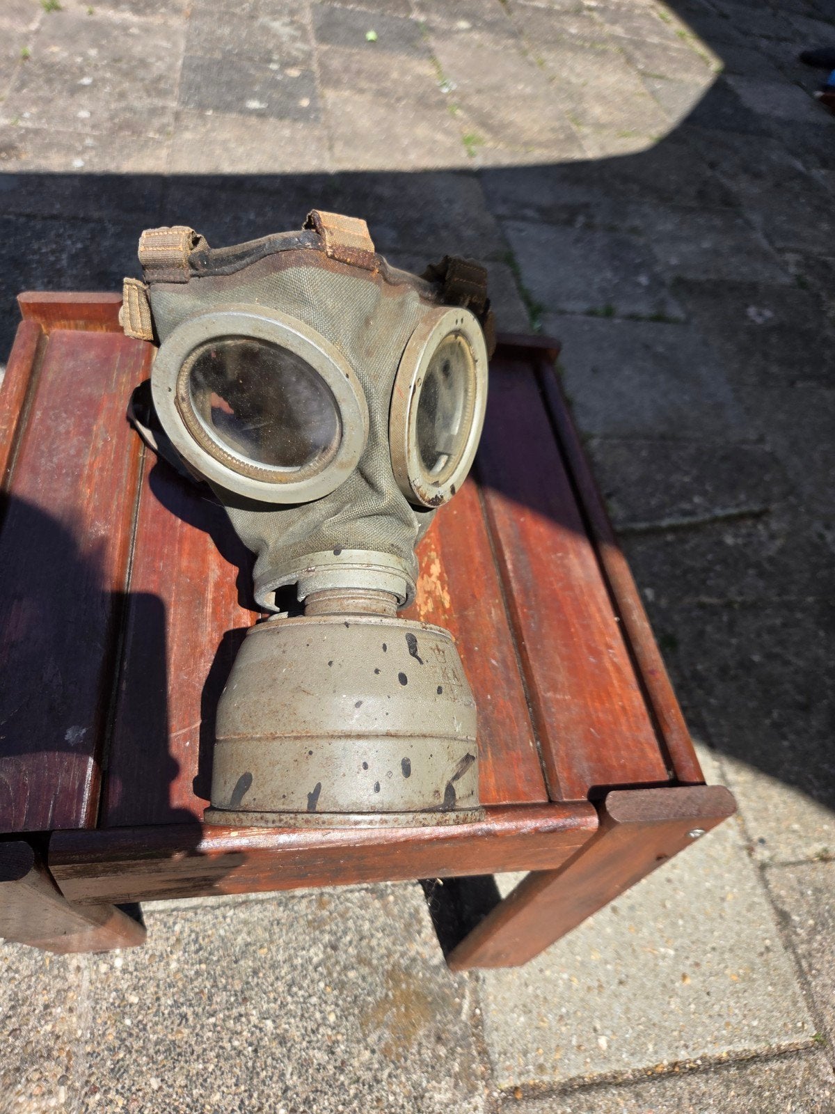 Oud vintage militair/civiel gasmasker 14 okt 1940, Ophalen, Landmacht, Duitsland