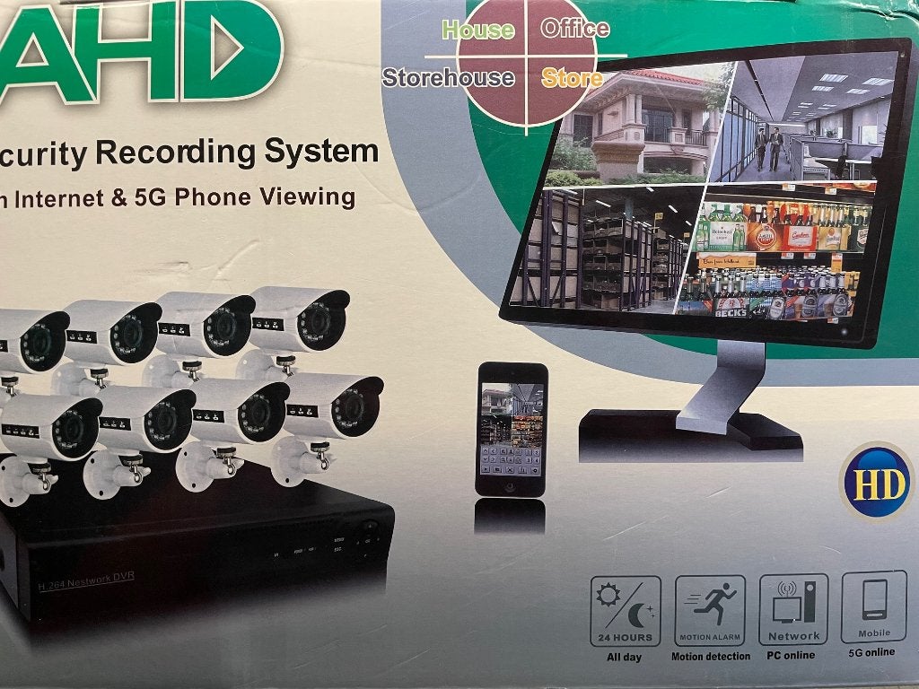AHD Security Recording System - 8 camera's - nieuw., Ophalen, Nieuw, Binnencamera
