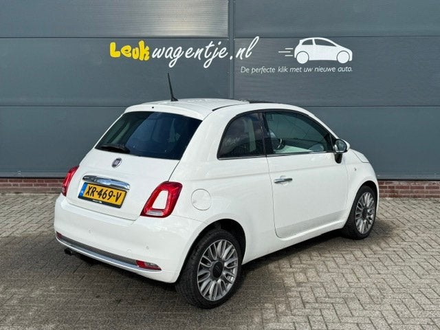 Fiat 500 0.9 Turbo Lounge *cruise *pano *airco *p-sensor, Voorwielaandrijving, 86 pk, Gebruikt, Leder en Stof