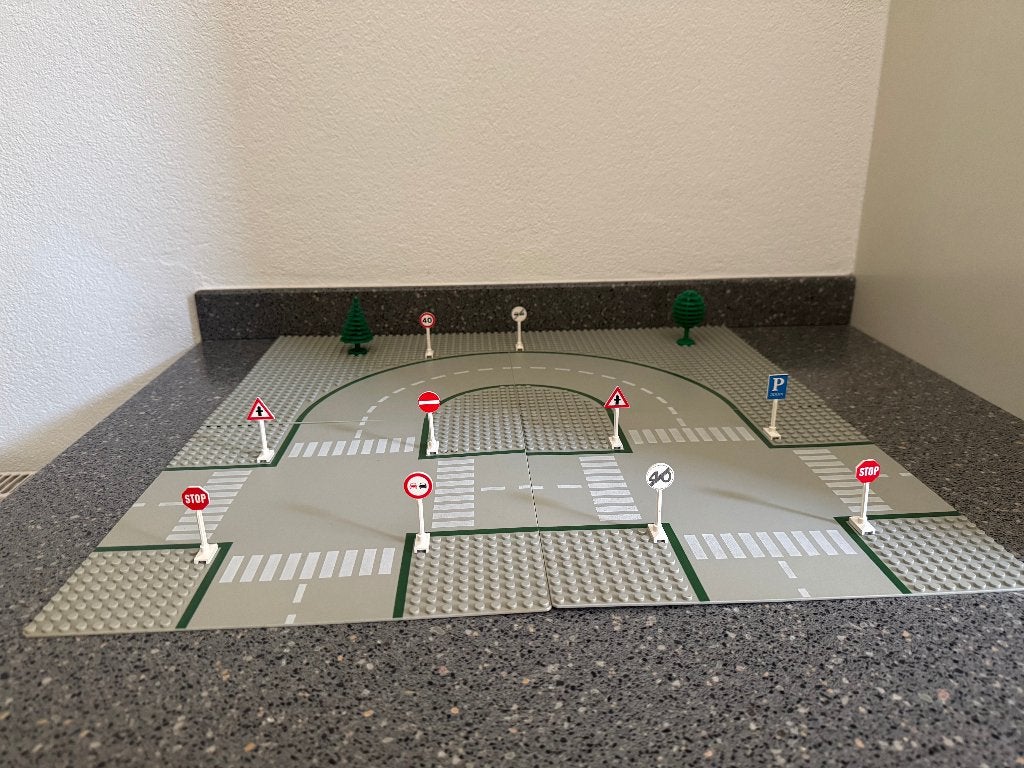 LEGO Classic Town — Wegplaten, verkeersborden (jaren '80), Verzenden, Gebruikt, Lego