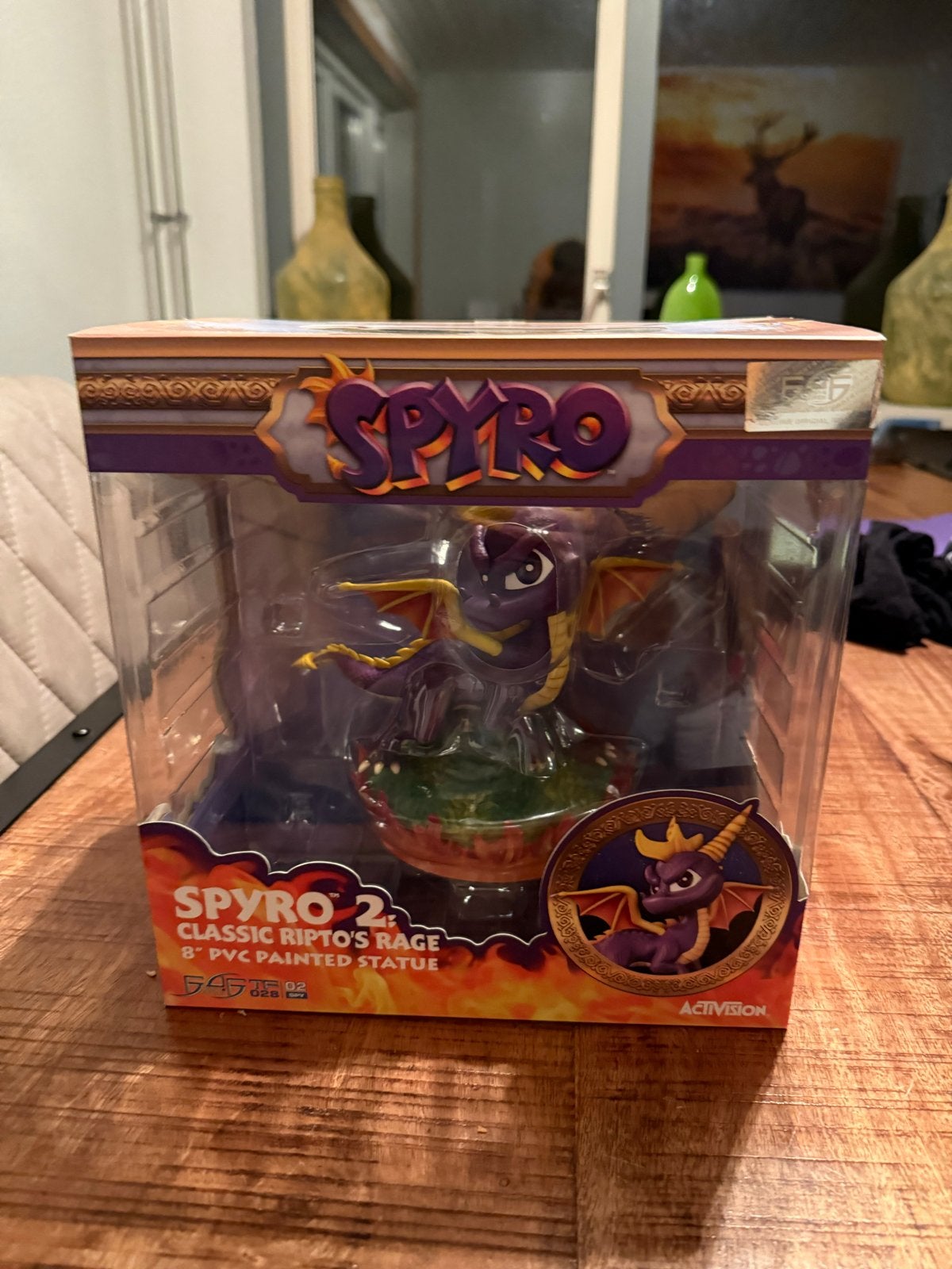 Spyro 2 Classic Ripto's Rage PVC Painted Statue, Ophalen of Verzenden, Zo goed als nieuw