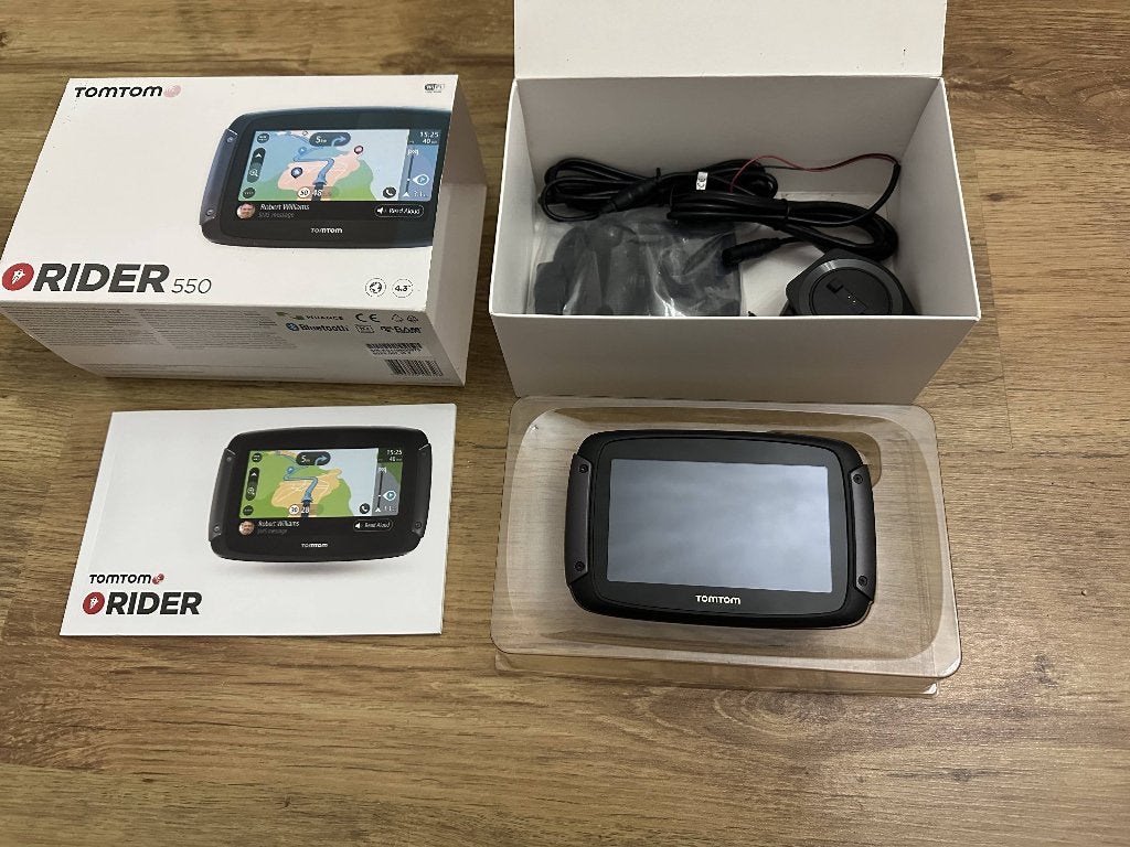 Tomtom Rider 550 Wifi World met Life Maps/Traffics en Flits, Ophalen of Verzenden, Gebruikt