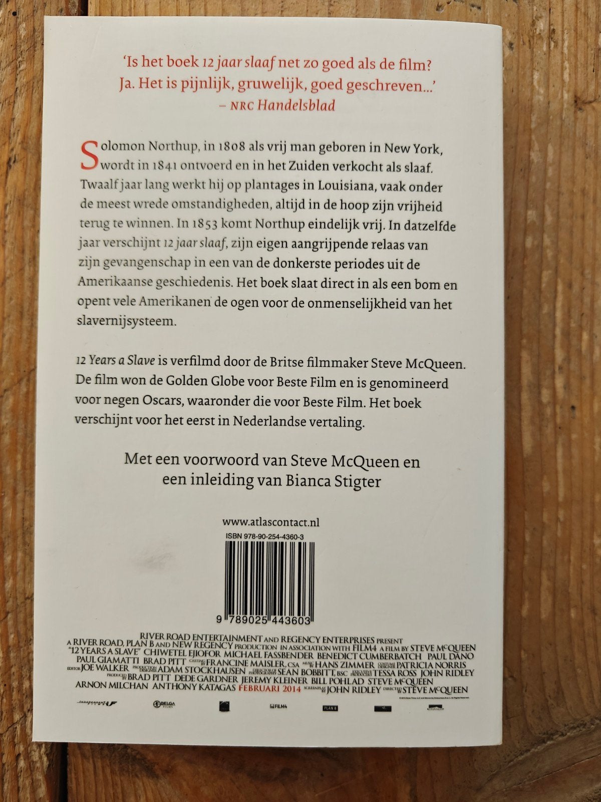 12 jaar slaaf.  NIEUW., Ophalen of Verzenden, Nieuw