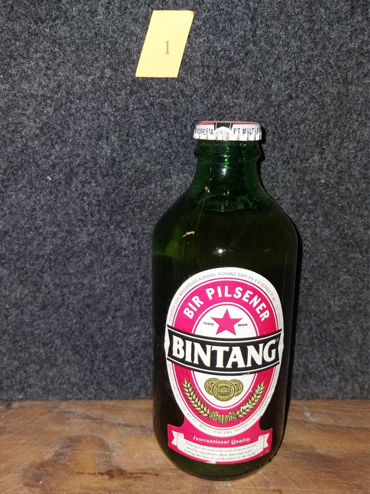 Bintang bier pul en bijbehorende fles, Ophalen of Verzenden, Zo goed als nieuw, Pul(len), Overige merken
