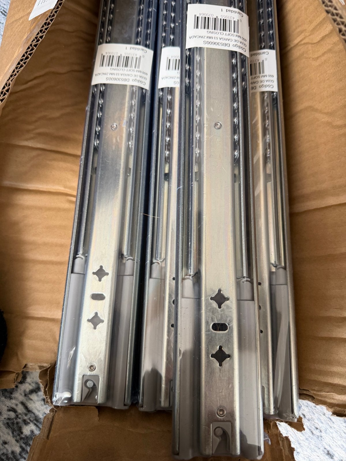 Ferretti Softclose Ladegeleiders 600mm - Volledig Uittrekbaa, Ophalen of Verzenden, Nieuw, 250 mm of meer, Overige typen
