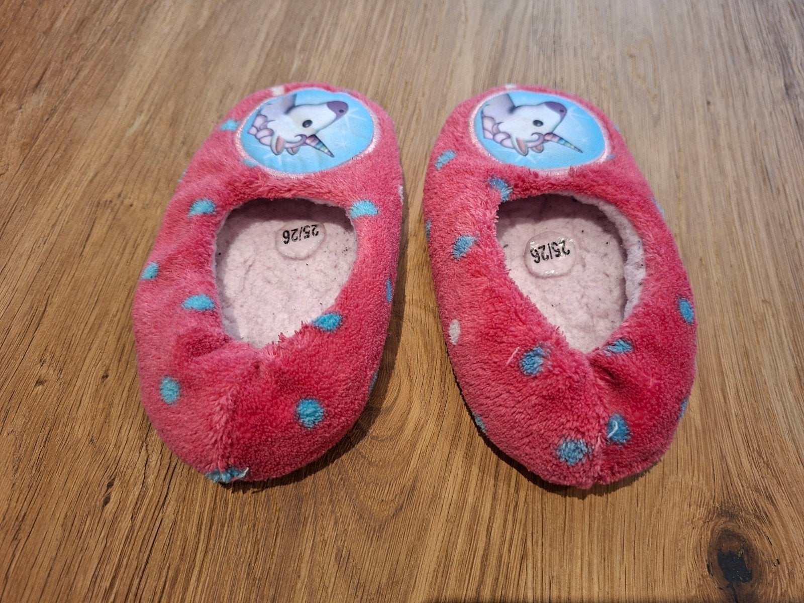 Unicorn roze meisjes pantoffels/sloffen, Slofjes, Gebruikt, Meisje, Ophalen of Verzenden