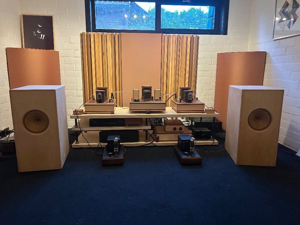 Rullit Super Aero 10 fieldcoil open baffle luidsprekers, Vloerstaande luidspreker, Zo goed als nieuw, Minder dan 60 watt, Ophalen