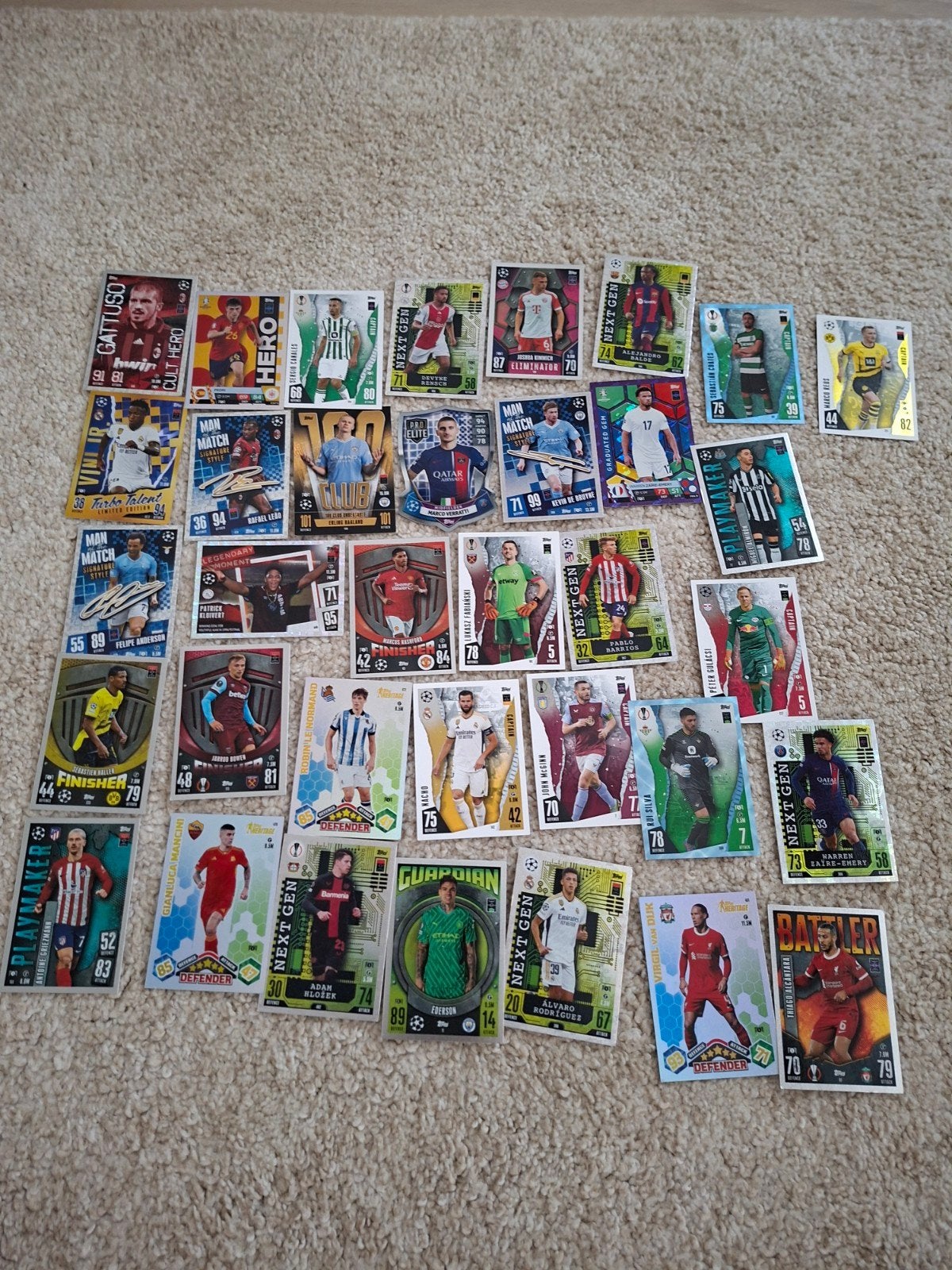 Zeldzame Topps Match Attax Voetbal Kaarten Collectie, Ophalen