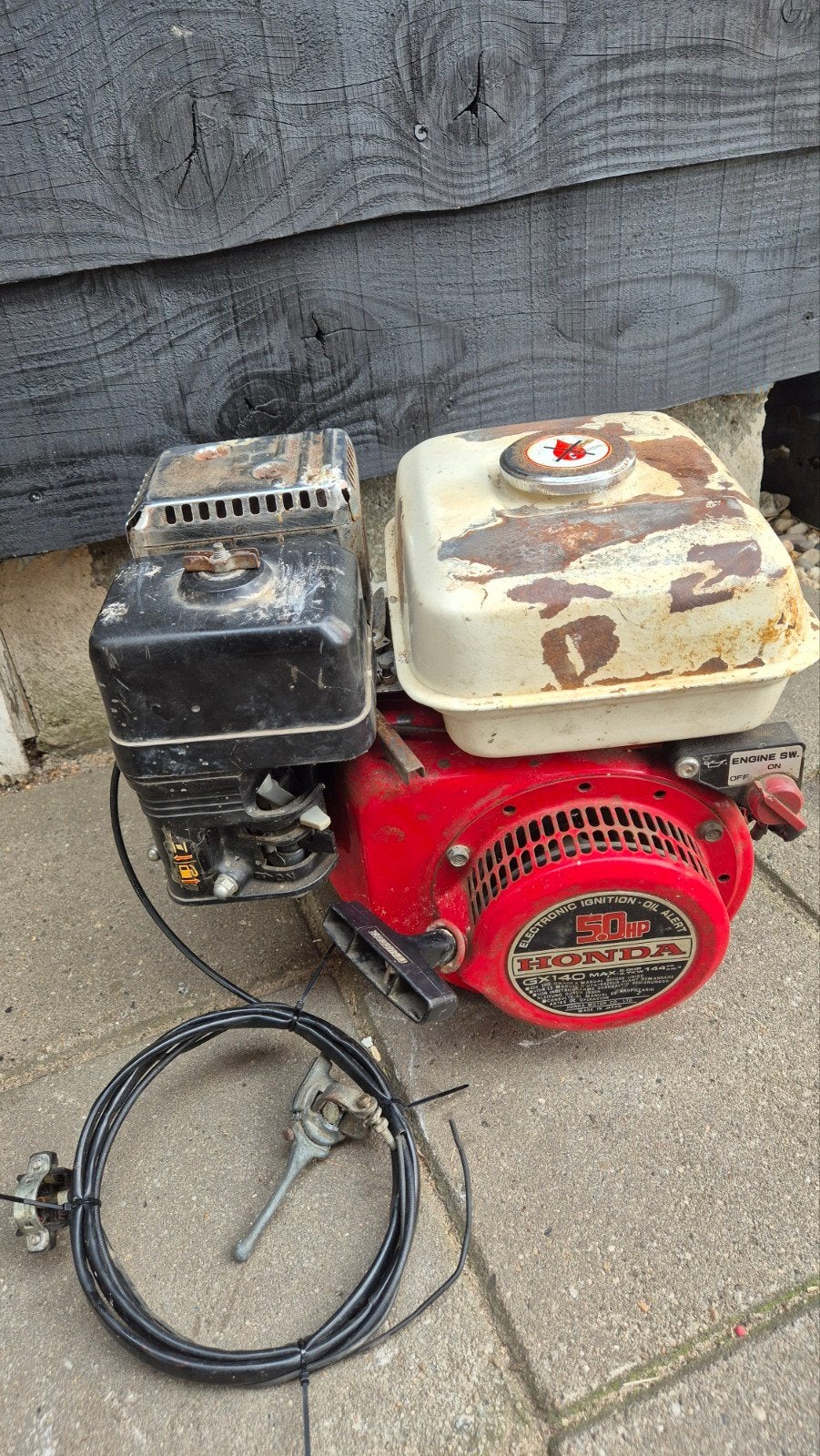 Honda GX140, 5Hp. Goed lopend, Doe-het-zelf en Verbouw, Motoren, Ophalen of Verzenden, Gebruikt, Benzinemotor, 1800 rpm of meer