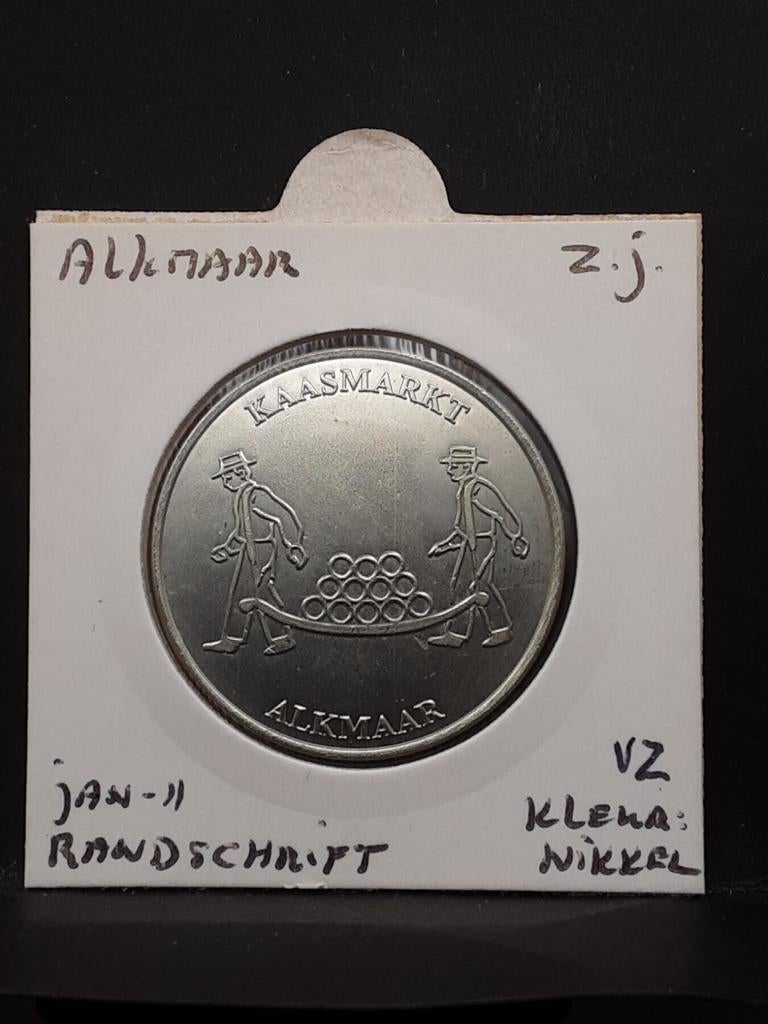 Penning Alkmaar kaasmarkt, Ophalen of Verzenden, Overige materialen, Nederland