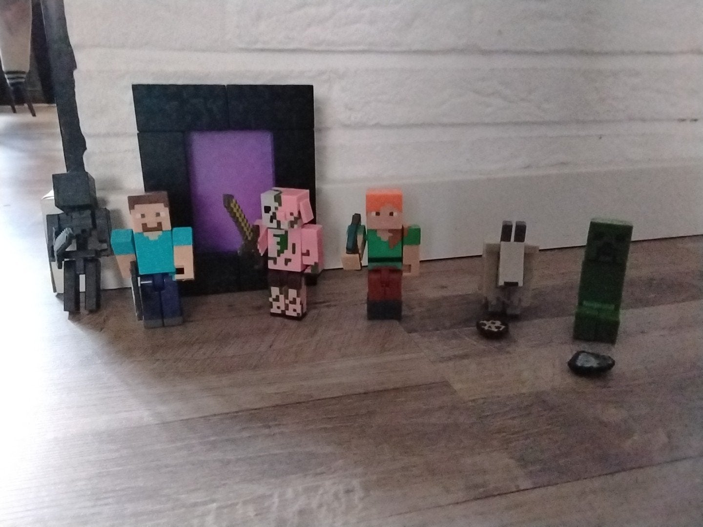 Minecraft Figuren Set met Portaal en Accessoires, Kinderen en Baby's, Ophalen, Zo goed als nieuw