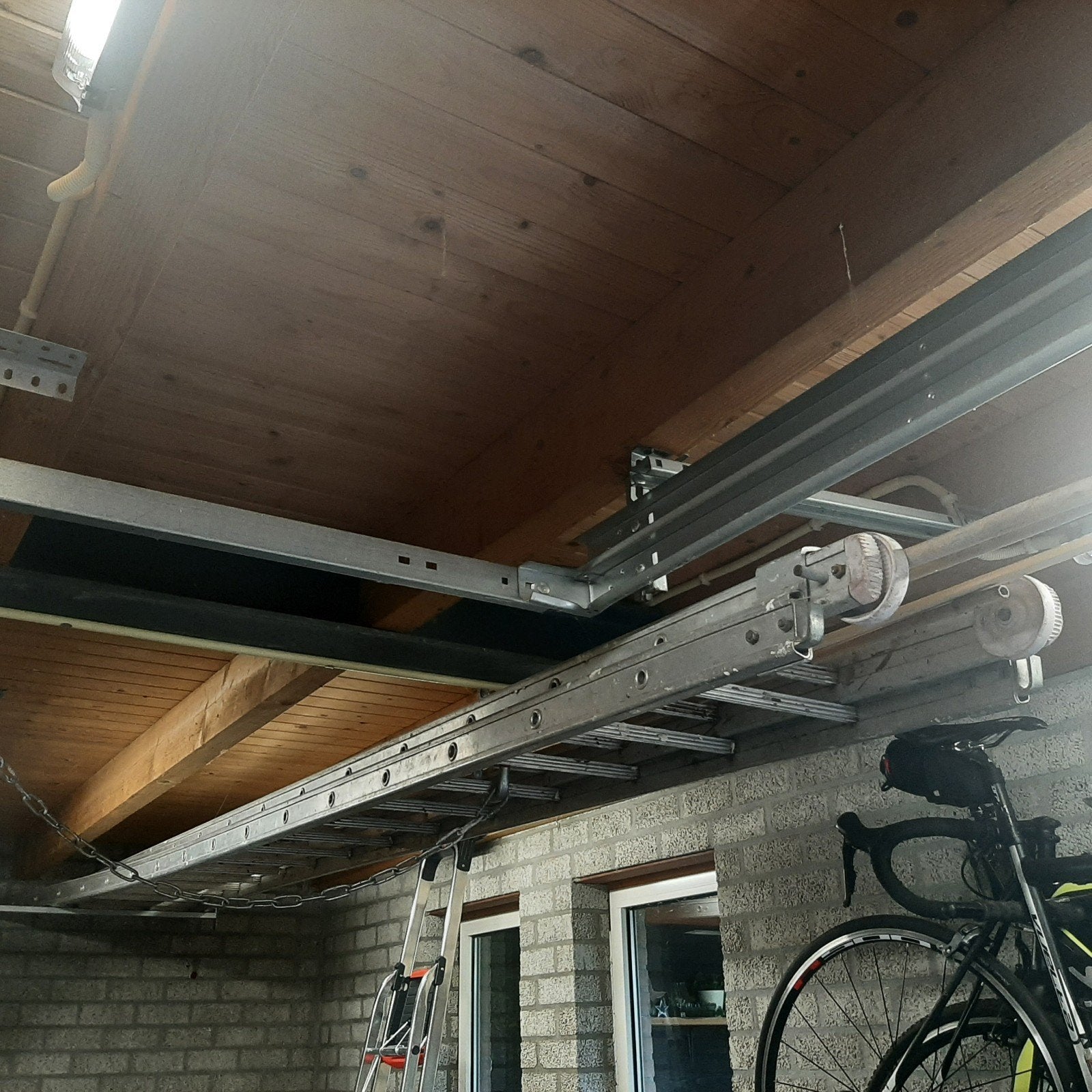 Uitschuifbare ladder tot 8 meter, Ophalen of Verzenden, Overige typen, 5 meter of hoger