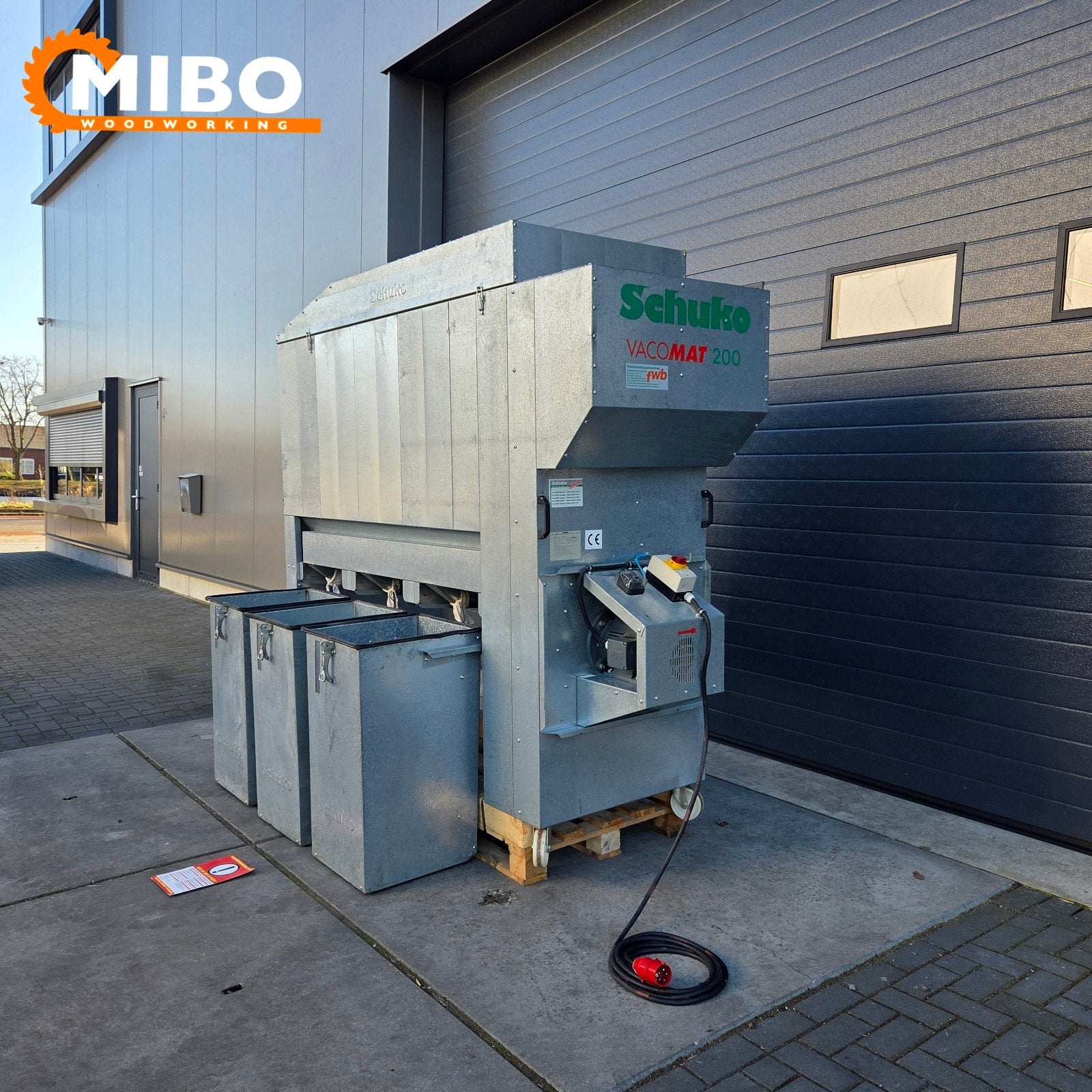 Schuko afzuiger model 200 ** 3 containers ** compact, Ophalen of Verzenden, Zo goed als nieuw, Ventilator en Afzuiger