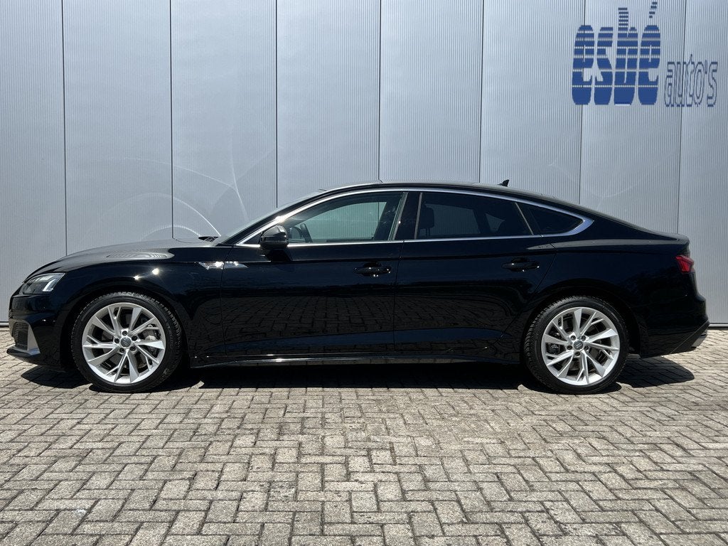 Audi A5 Sportback 45 TFSI 245 pk Quattro Sport Automaat Trek, Auto's, Audi, Automaat, Gebruikt, 4 cilinders, Zwart