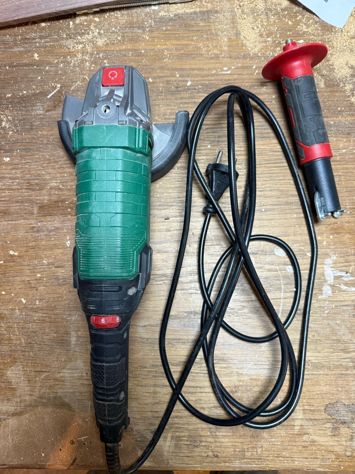 Parkside PWS125 F6 Haakse Slijper - Zo goed als nieuw, Doe-het-zelf en Verbouw, Gereedschap | Slijpmachines, Ophalen of Verzenden