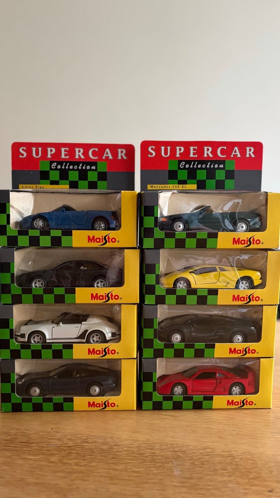 Maisto Supercar Collection Shell compleet (8 stuks), Ophalen of Verzenden, Nieuw, Auto