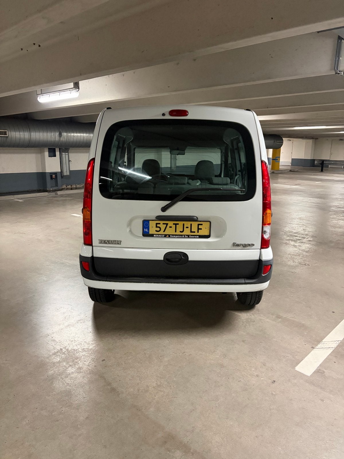 Renault Kangoo 1.2 16V 2006 Wit km 114.000, Voorwielaandrijving, 4 cilinders, Wit, Handgeschakeld