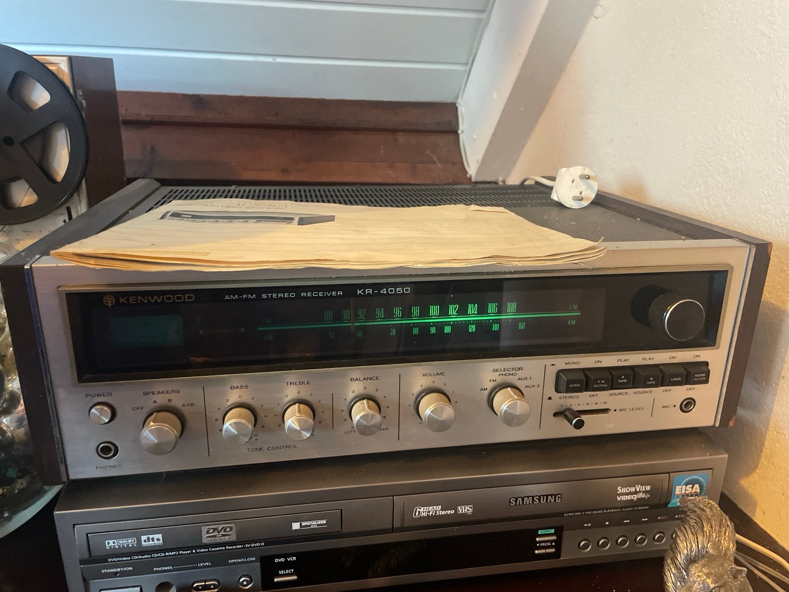 Kenwood KR-4050 AM/FM Stereo Receiver - Vintage Audio, Gebruikt, 60 tot 120 watt, Stereo, Ophalen