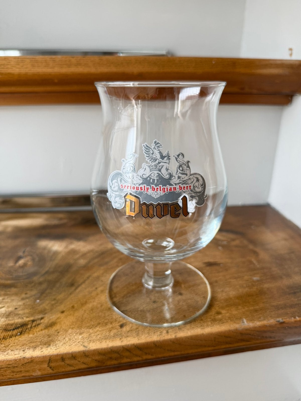 Duvel bierglas ‘Seriously Belgian Beer’, Ophalen of Verzenden, Zo goed als nieuw, Glas of Glazen, Duvel