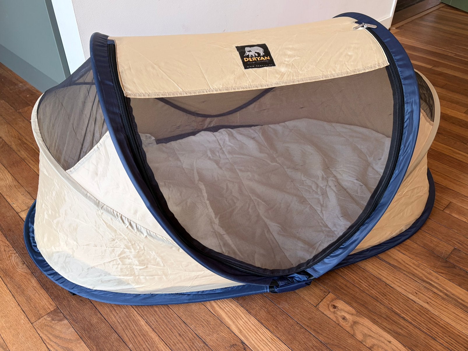 Deryan baby luxe reisbed, Kinderen en Baby's, Babywiegjes en Ledikanten, Ophalen of Verzenden, Zo goed als nieuw, Reisbedje