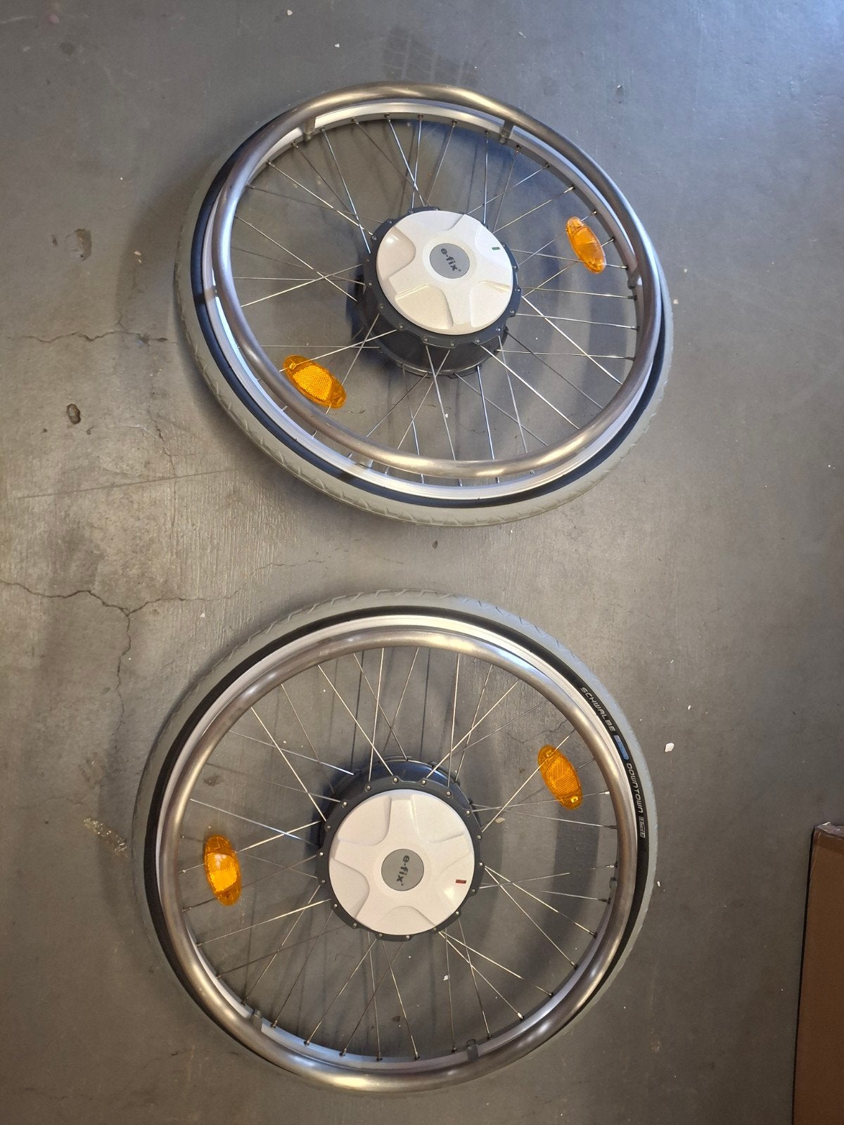 2x Alber e-fix elektrische rolstoelwielen – Compleet set, Diversen, Rolstoelen, Ophalen, Gebruikt, Nvt, Elektrische rolstoel