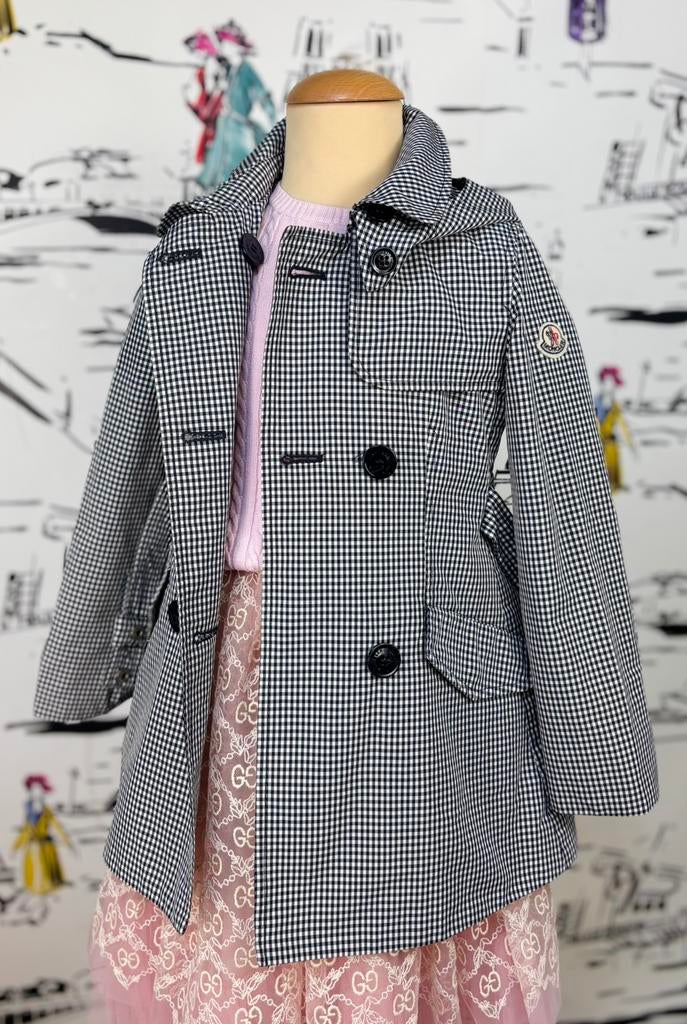 Moncler Seda meisjes vichy trenchcoat zomerjas maat 5, Moncler EU, Zo goed als nieuw, Moncler, Customercare@moncler.com