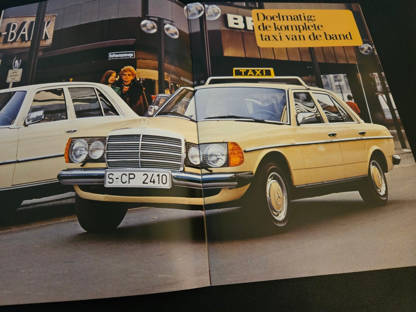 Brochure Mercedes-Benz Taxi 1981, Ophalen of Verzenden, Zo goed als nieuw, Mercedes