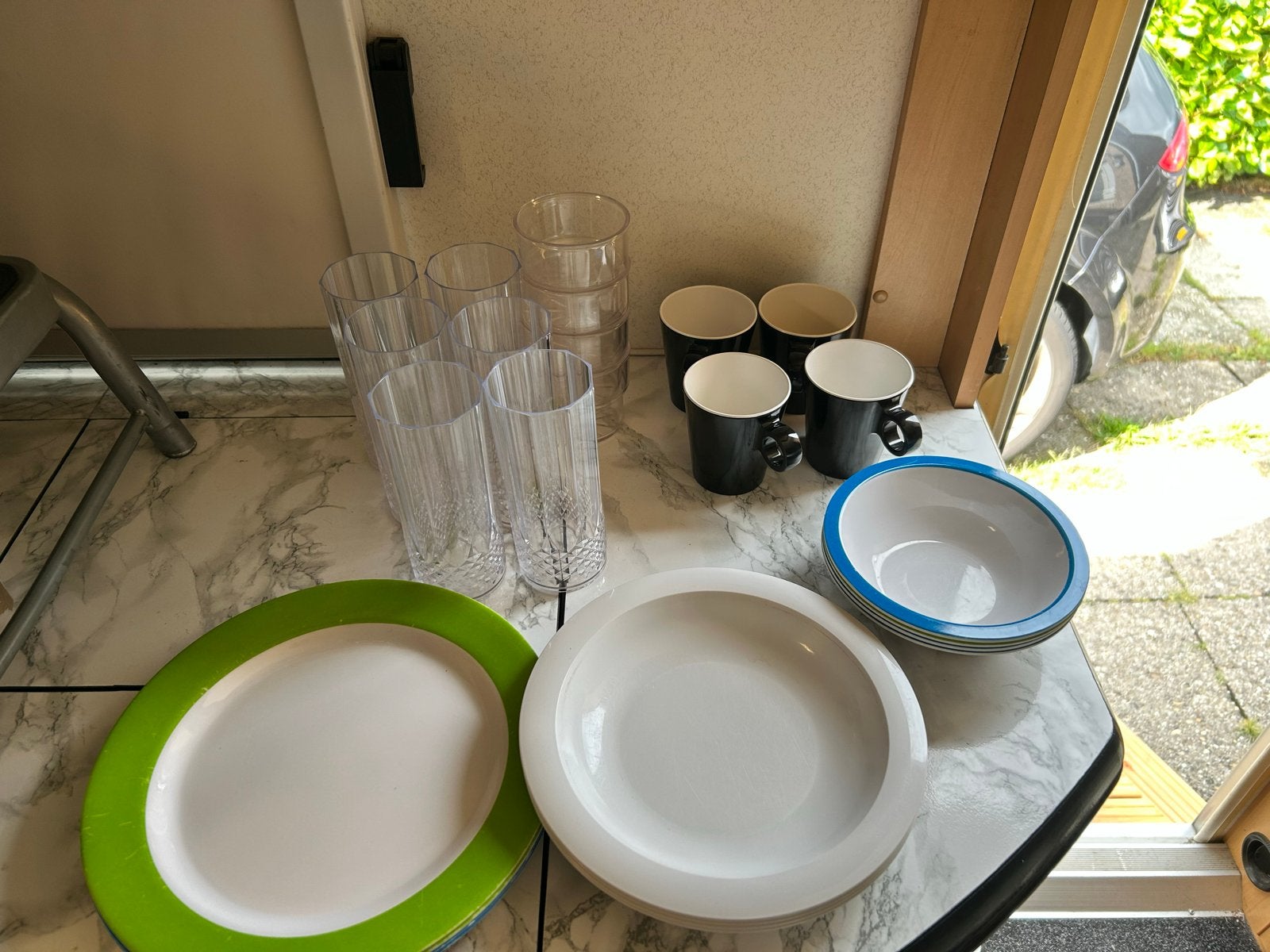 Servies voor camping of picknick, Ophalen, Gebruikt
