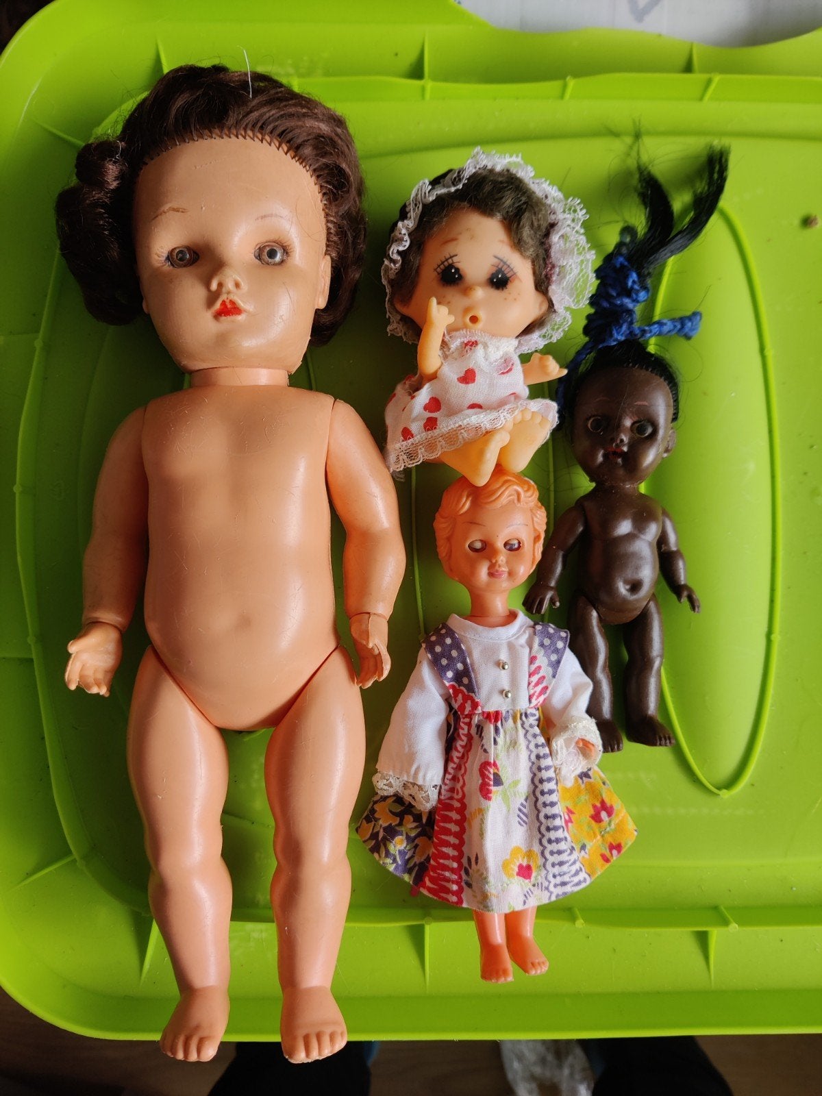 Vintage poppen jaren '60-'70: Wildebras Japanse en Italiaan, Verzamelen, Poppen, Ophalen of Verzenden, Gebruikt, Pop