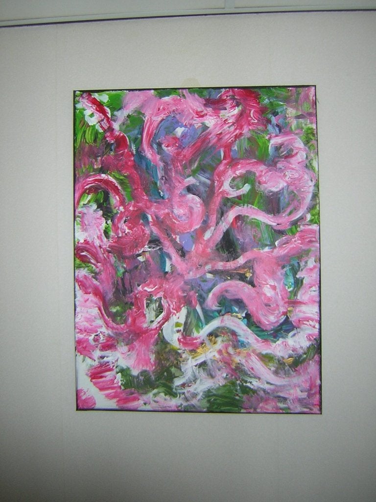 kunst divers, Ophalen, Schilderij, Overige materialen, 60 cm
