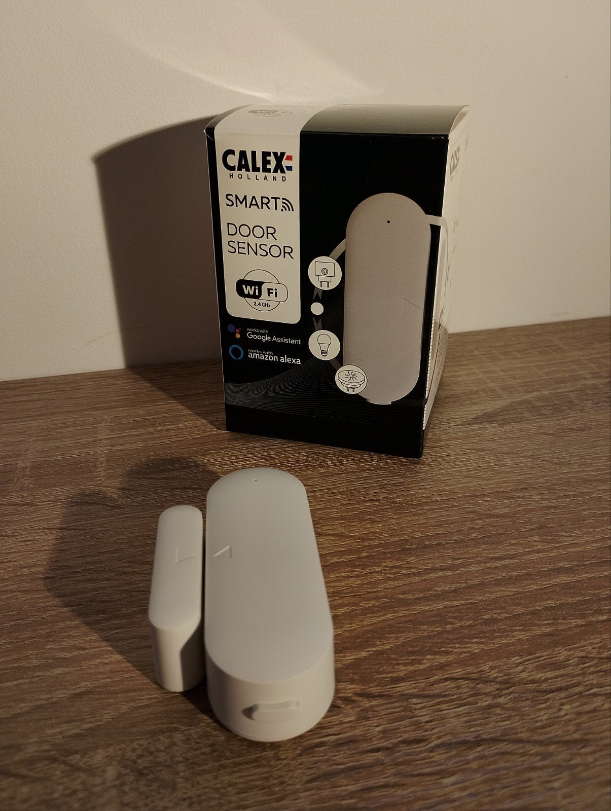 Calex Smart Deur Sensor - Wifi, Google Assistant, Alexa, Detector, Sensor of Melder, Raam of Deur, Nieuw, Ophalen of Verzenden