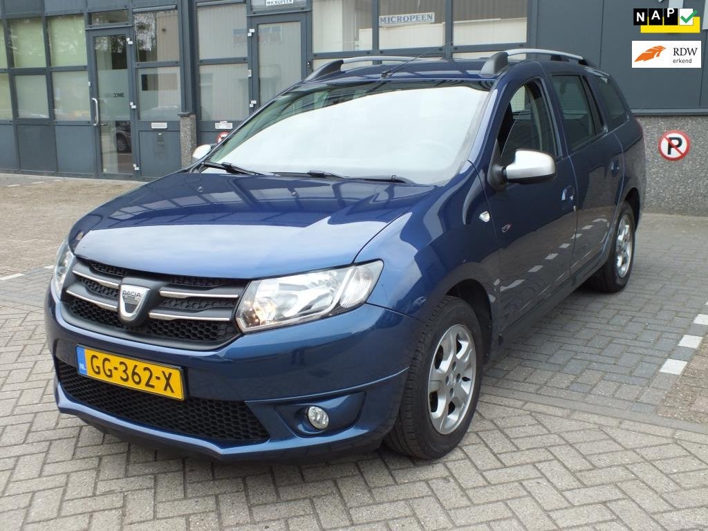 Dacia Logan MCV 0.9 TCe 10th Anniversary!2015!Airco!Navi, Voorwielaandrijving, Navigatiesysteem, Blauw, Origineel Nederlands