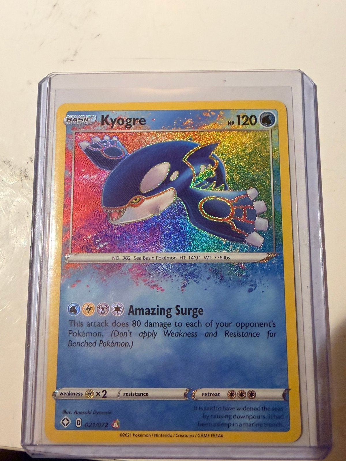 Kyogre 21 pokemon kaart, Hobby en Vrije tijd, Verzamelkaartspellen | Pokémon, Ophalen, Zo goed als nieuw