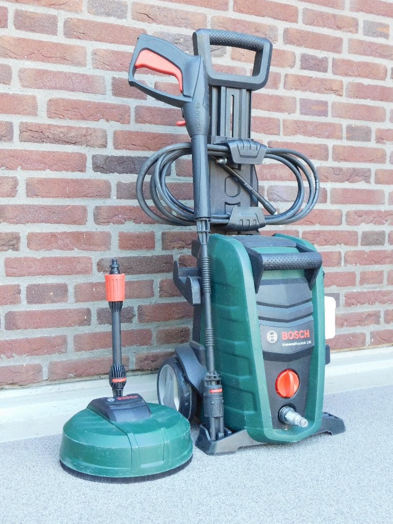 Terrasreiniger + hogedrukreiniger Bosch, Tuin en Terras, Hogedrukreinigers, Ophalen of Verzenden, Gebruikt, Elektrisch, Bosch Aquatak
