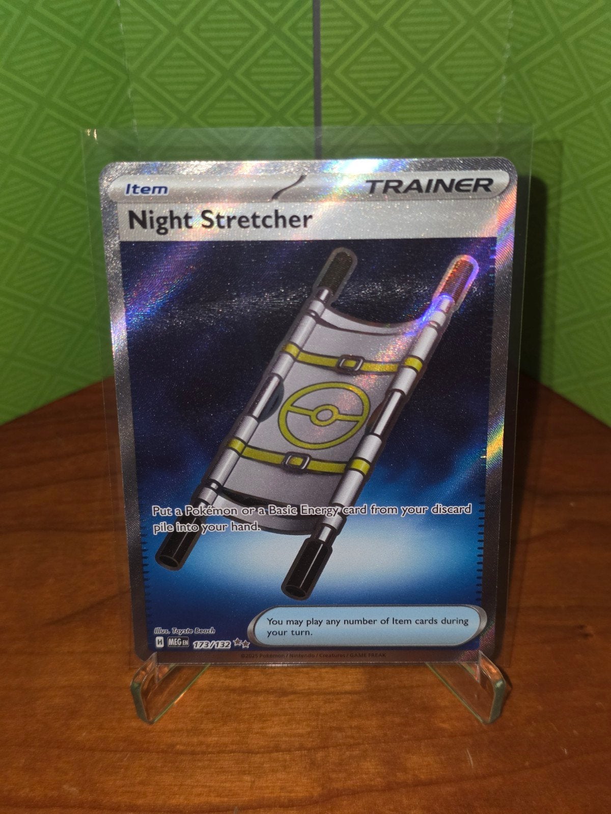 Night Stretcher 173 Pokemon Mega Evolutions MEG, Ophalen of Verzenden, Zo goed als nieuw, Losse kaart