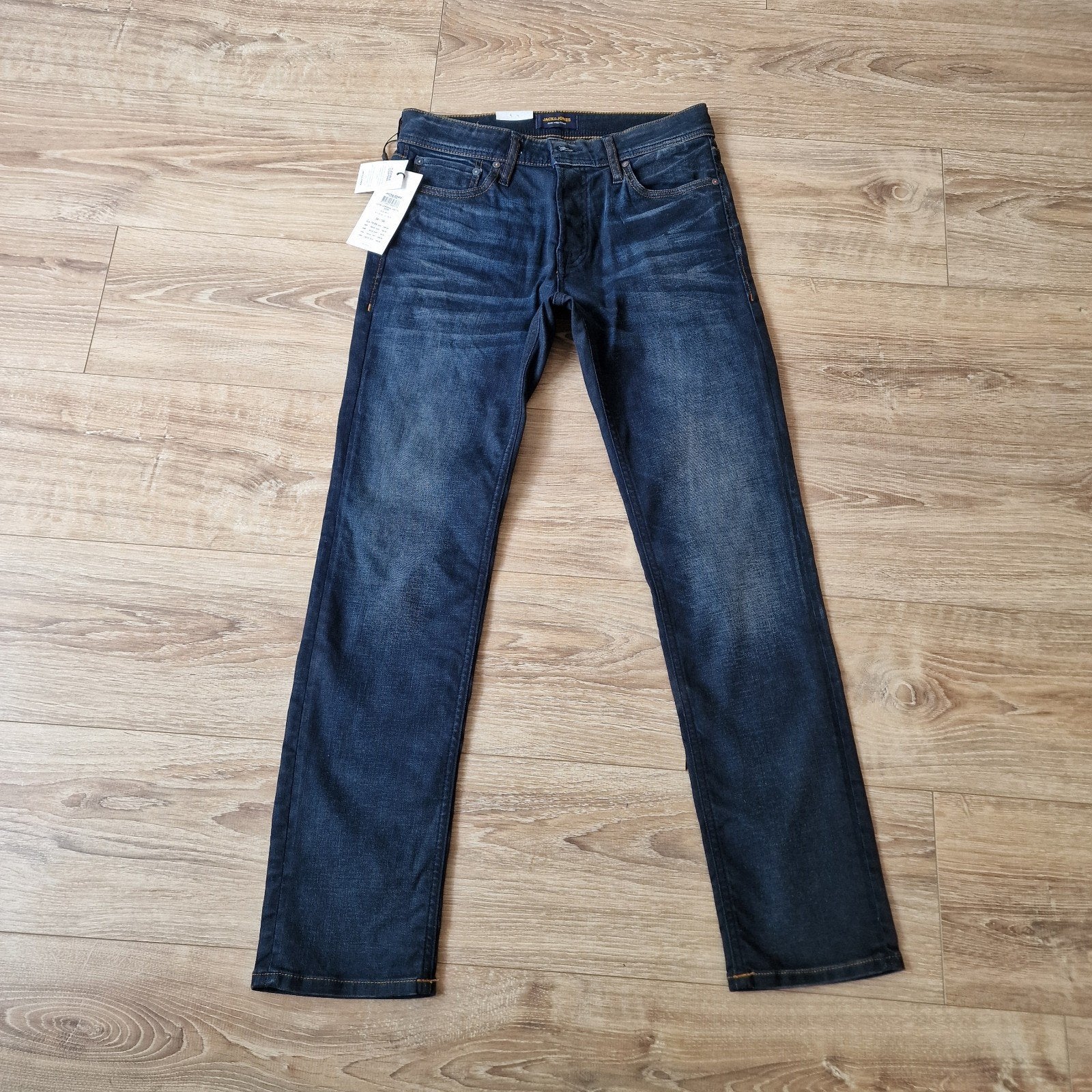 Nieuwe Jack en Jones jeans maat 28/30. Model Tim. Strech., Kleding | Heren, Blauw, ., W32 (confectie 46) of kleiner, Ophalen of Verzenden